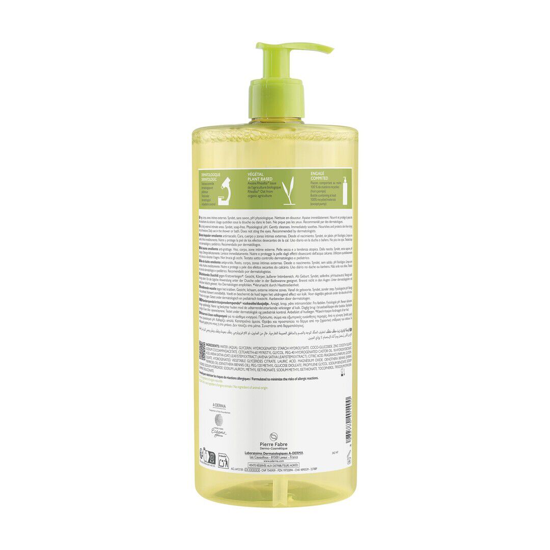 A-DERMA  Exomega Control Óleo Duche Eco - 1000ml