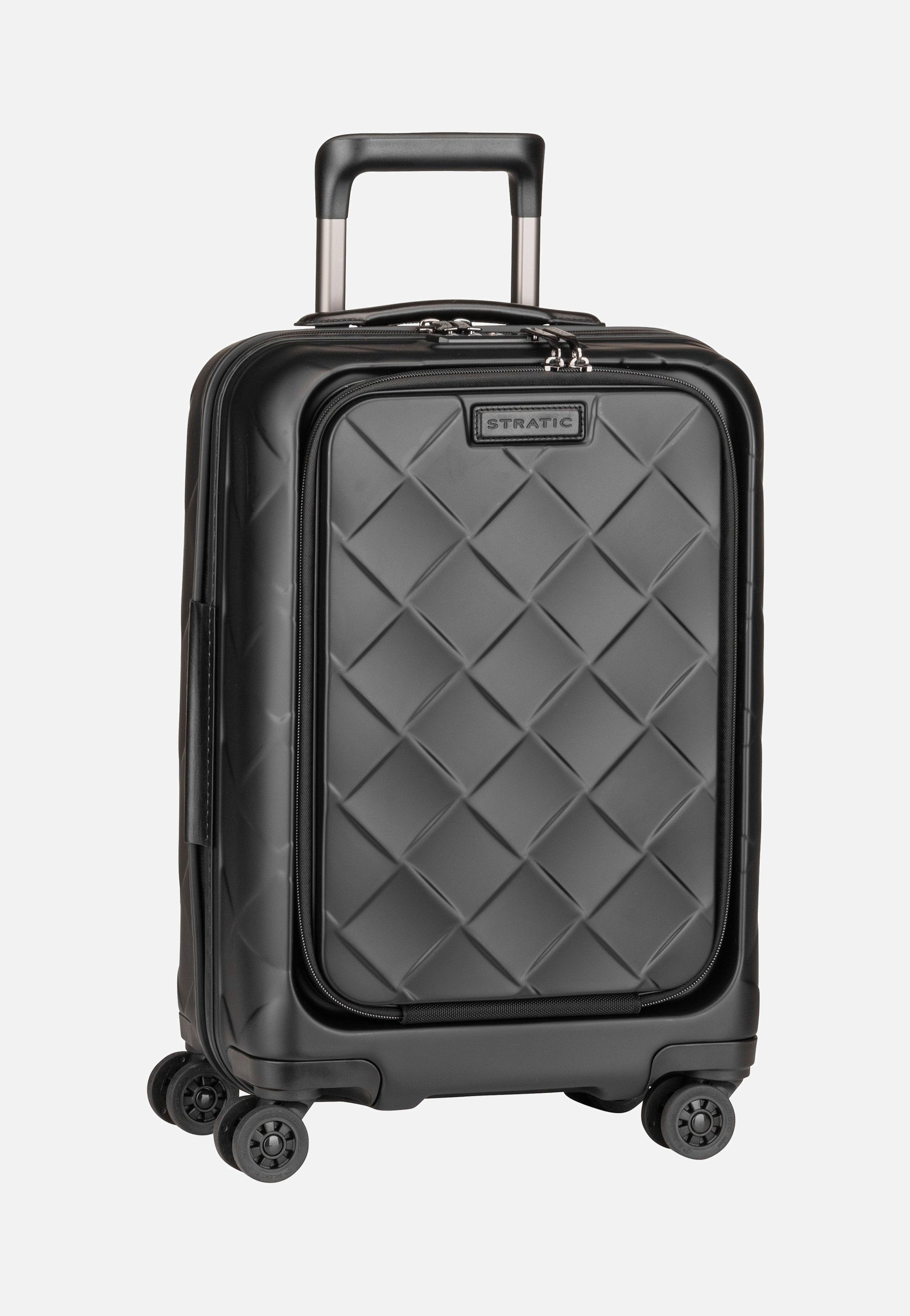 Leather & More Trolley S Front Pocket Matt Black - Koffer