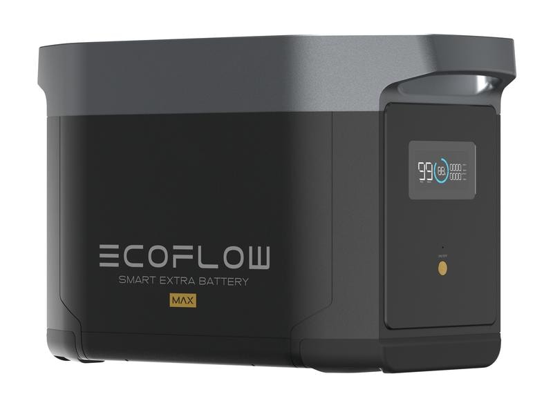 EcoFlow Zusatzbatterie Delta 2 Max 2048 Wh Zur Verdopplung der Kapazität von Delta 2 Max Power Station