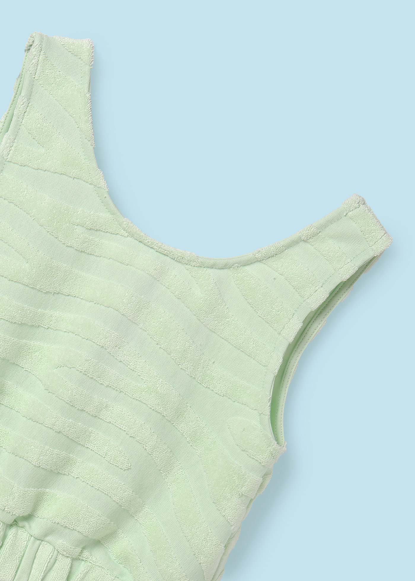 Conjunto de 2 peças para meninas, tecido atoalhado Wasabi
