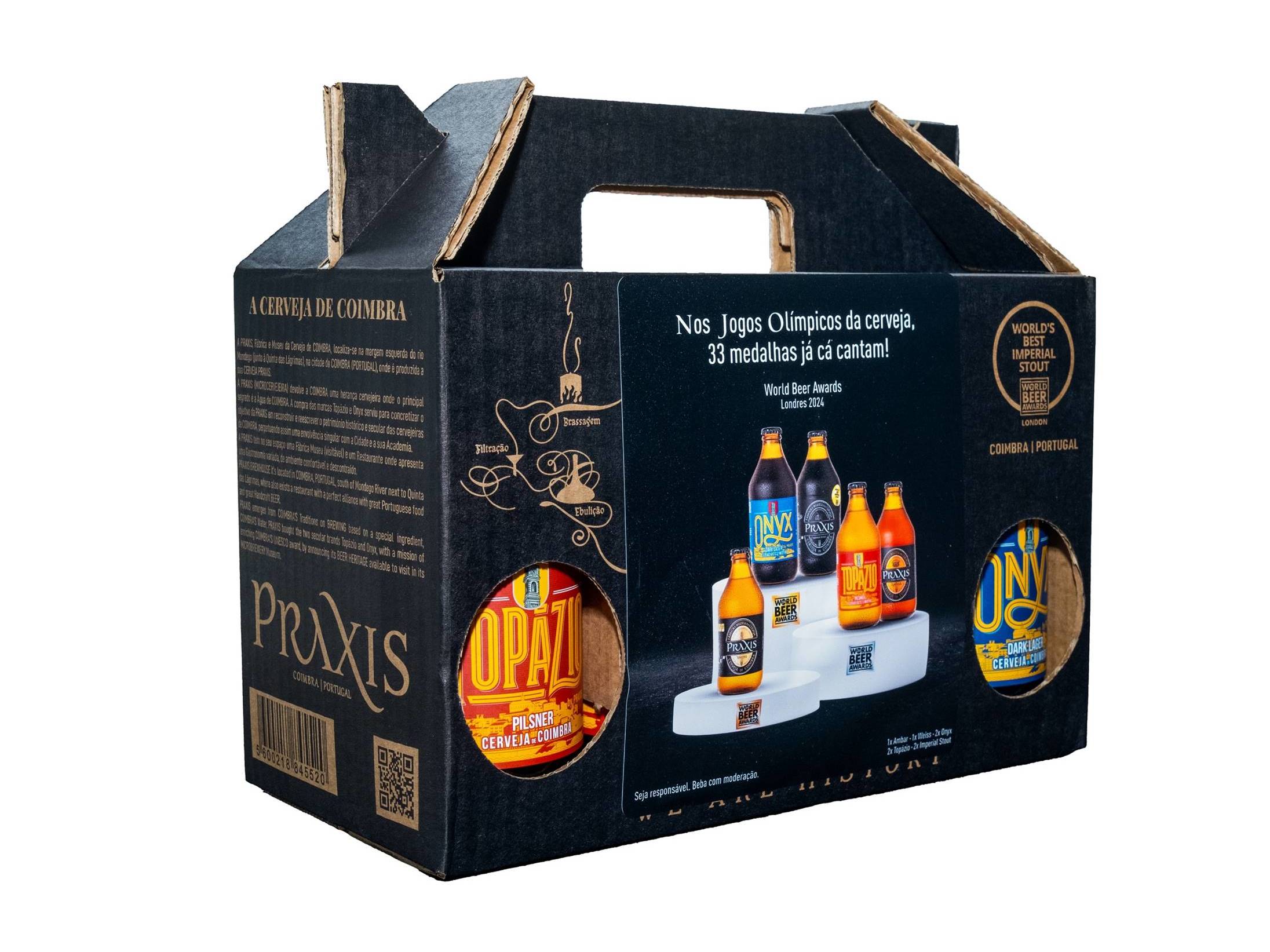 CERVEJA ARTESANAL PRAXIS PACK MEDALHADOS 8X0.33L