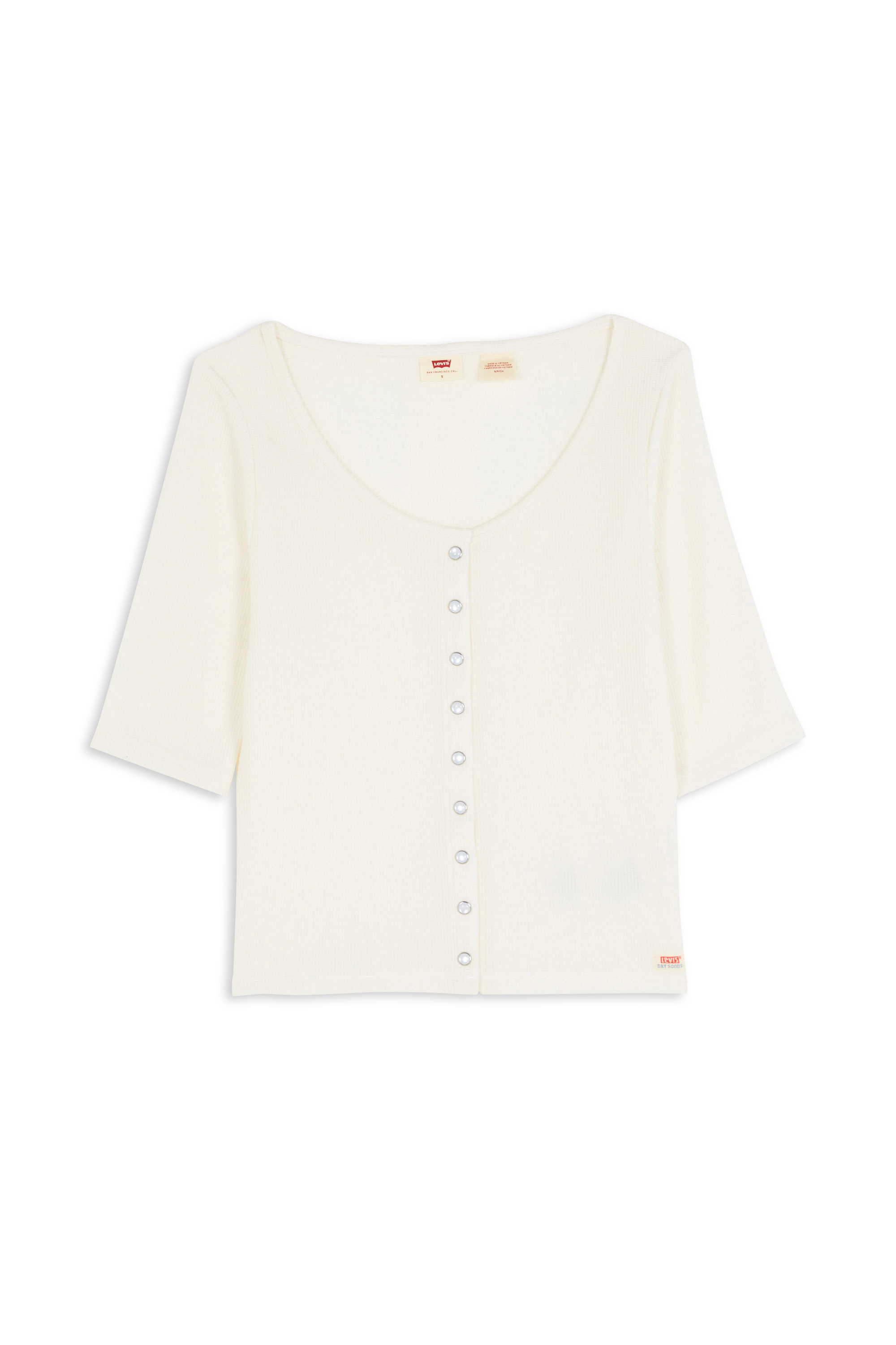 LEVI'S Top DRY GOODS WAFFLE TOP Blanc