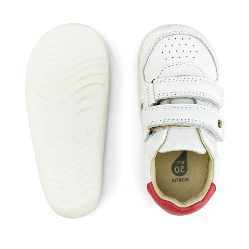 Bobux Bobux Step-up Riley blanc et rouge