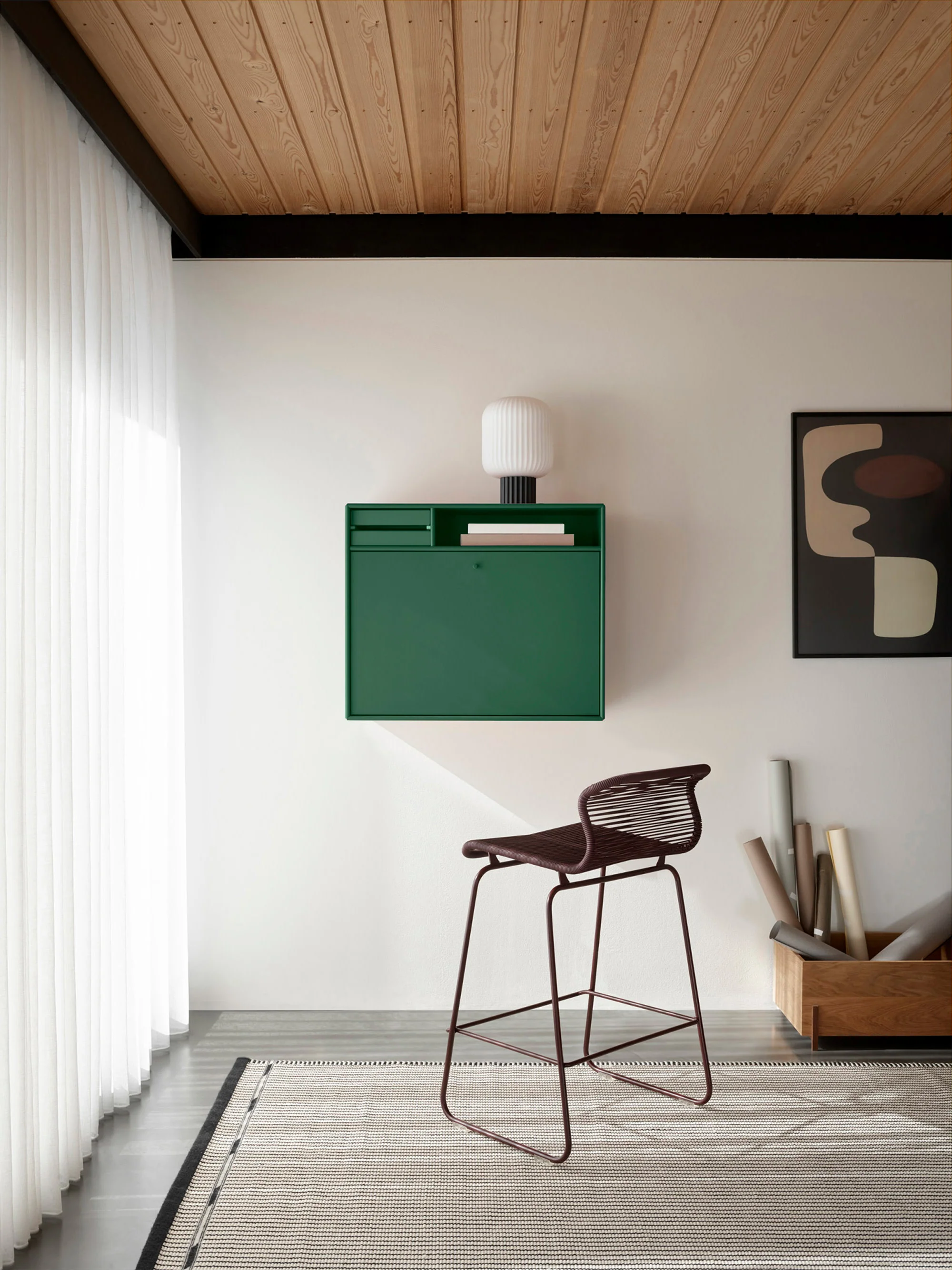 Handgemaakt wandbureau Studio