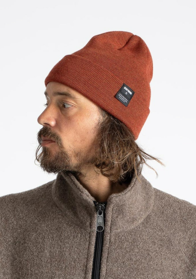 Jeckybeng Merino-Beanie Copper Rust