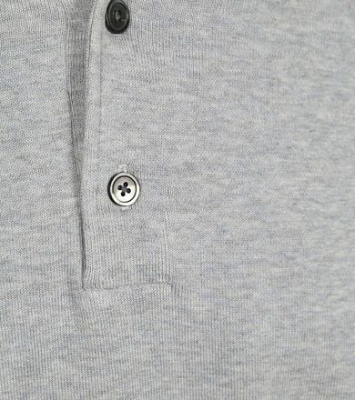 Profuomo Longsleeve Poloshirt Luxury Basic Grijs PP2J00009B-C1 kopen