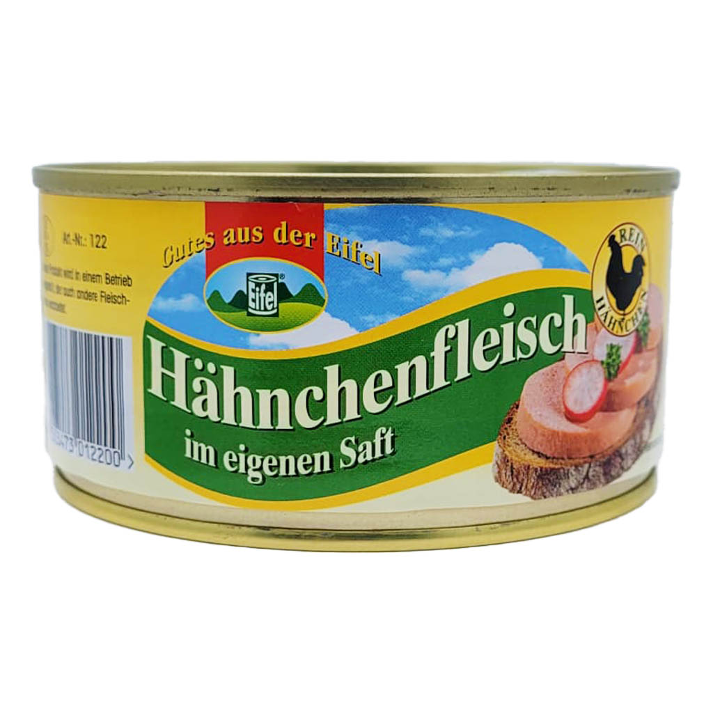 Gutes aus der Eifel Hähnchenfleisch im eigenen Saft 300g MHD:16.4.27