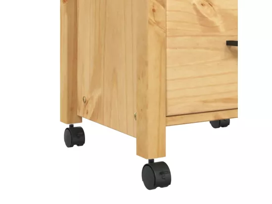 Chariot de cuisine MONZA 48x40x90 cm bois massif de pin