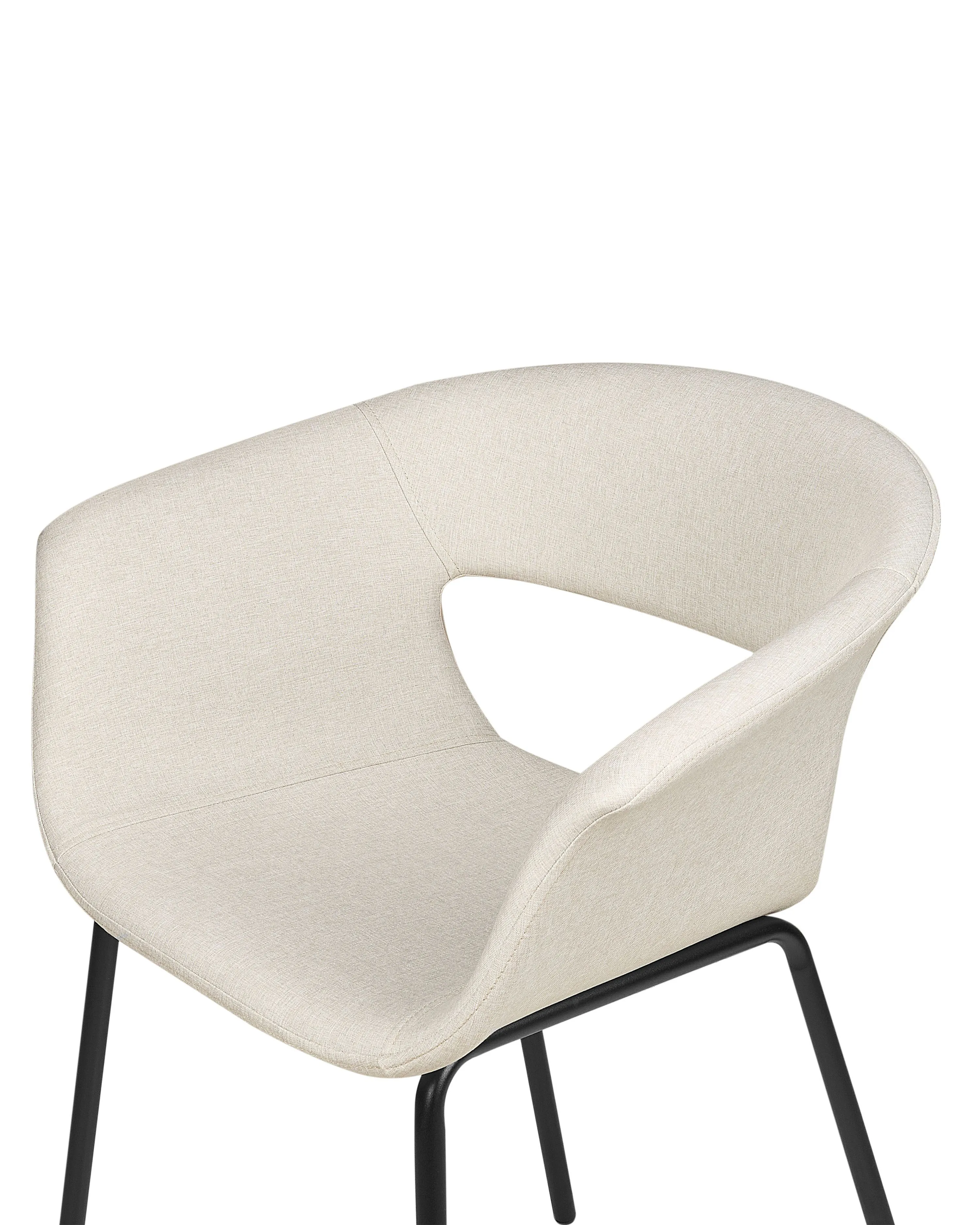 Set van 2 eetkamerstoelen ELMA Lichtbeige