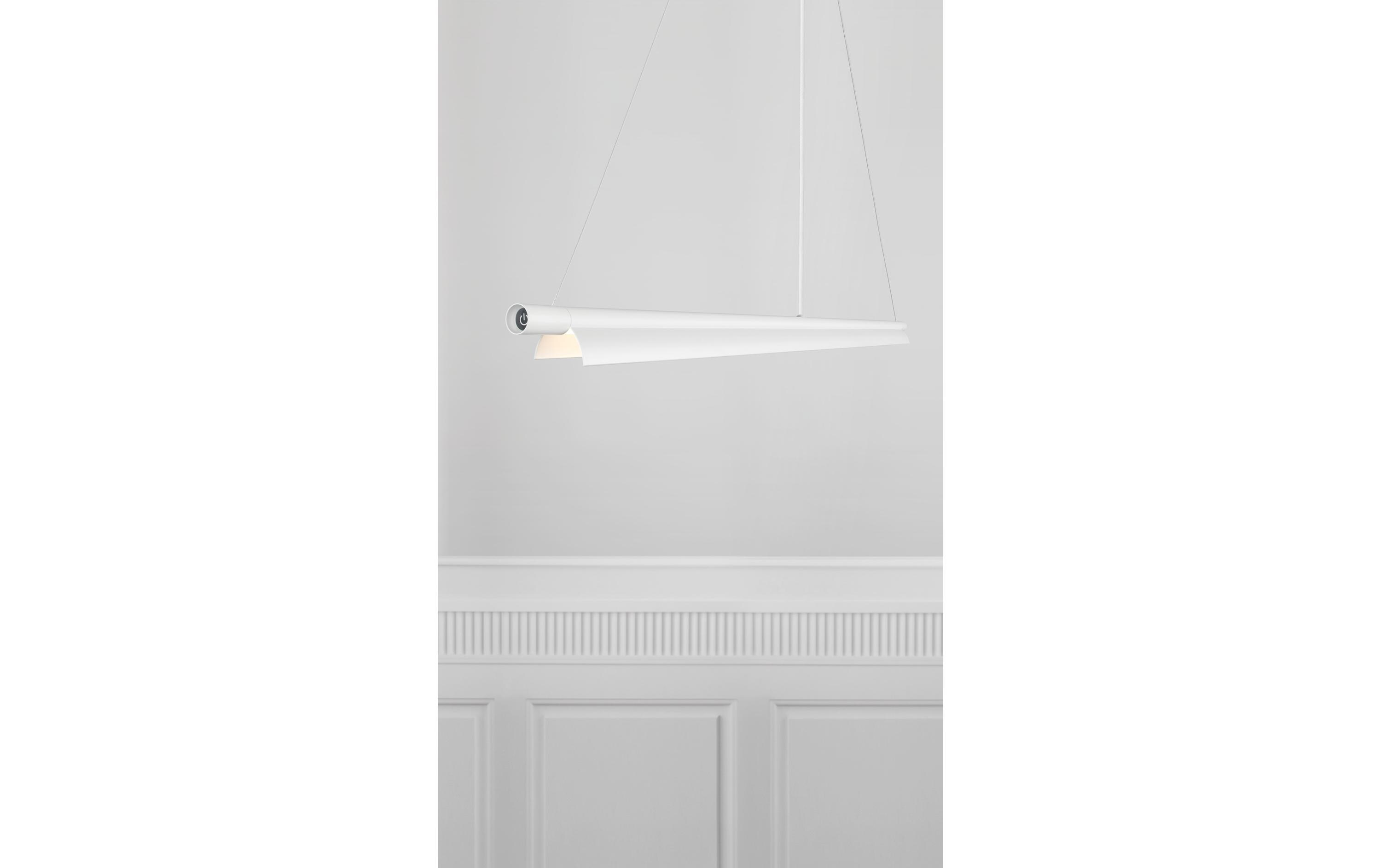 Pendelleuchte SpaceB LED, Weiss<br>Weisse Hängeleuchte mit variabler Farbtemperatur