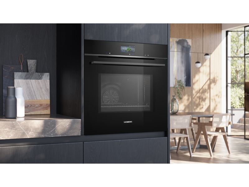 Siemens Einbaubackofen mit Mikrowelle iQ700 HM776G1B1C Schw Einbau-Kompaktbackofen