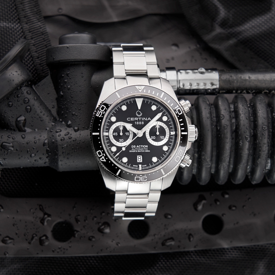 Certina DS Action Diver Chrono Automatic Schwarz