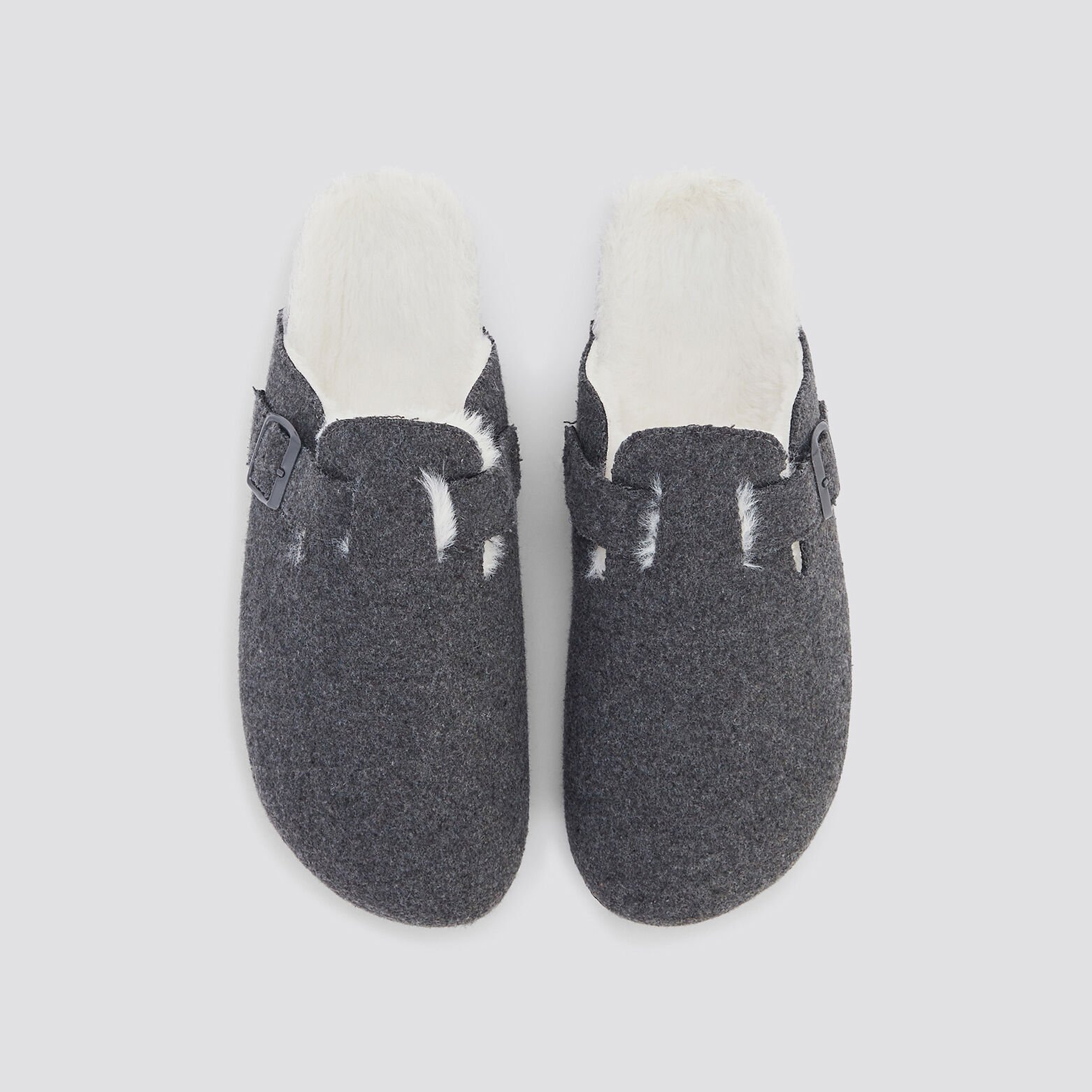 Sabot intérieur fourré Gris moyen