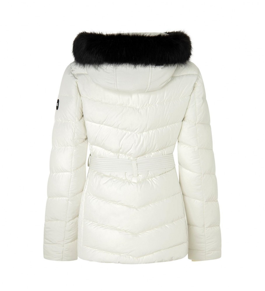 Jaqueta curta Mera da Pepe Jeans, cor off-white
