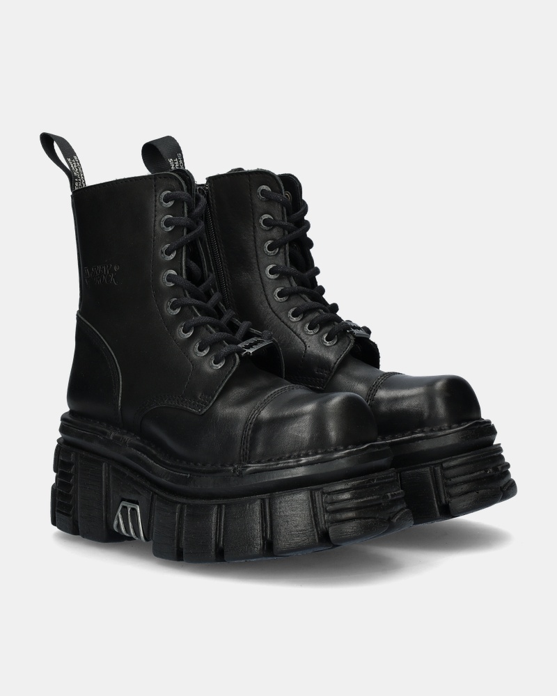 New Rock Mili083 - S21 Tow Veterboots  - zwart