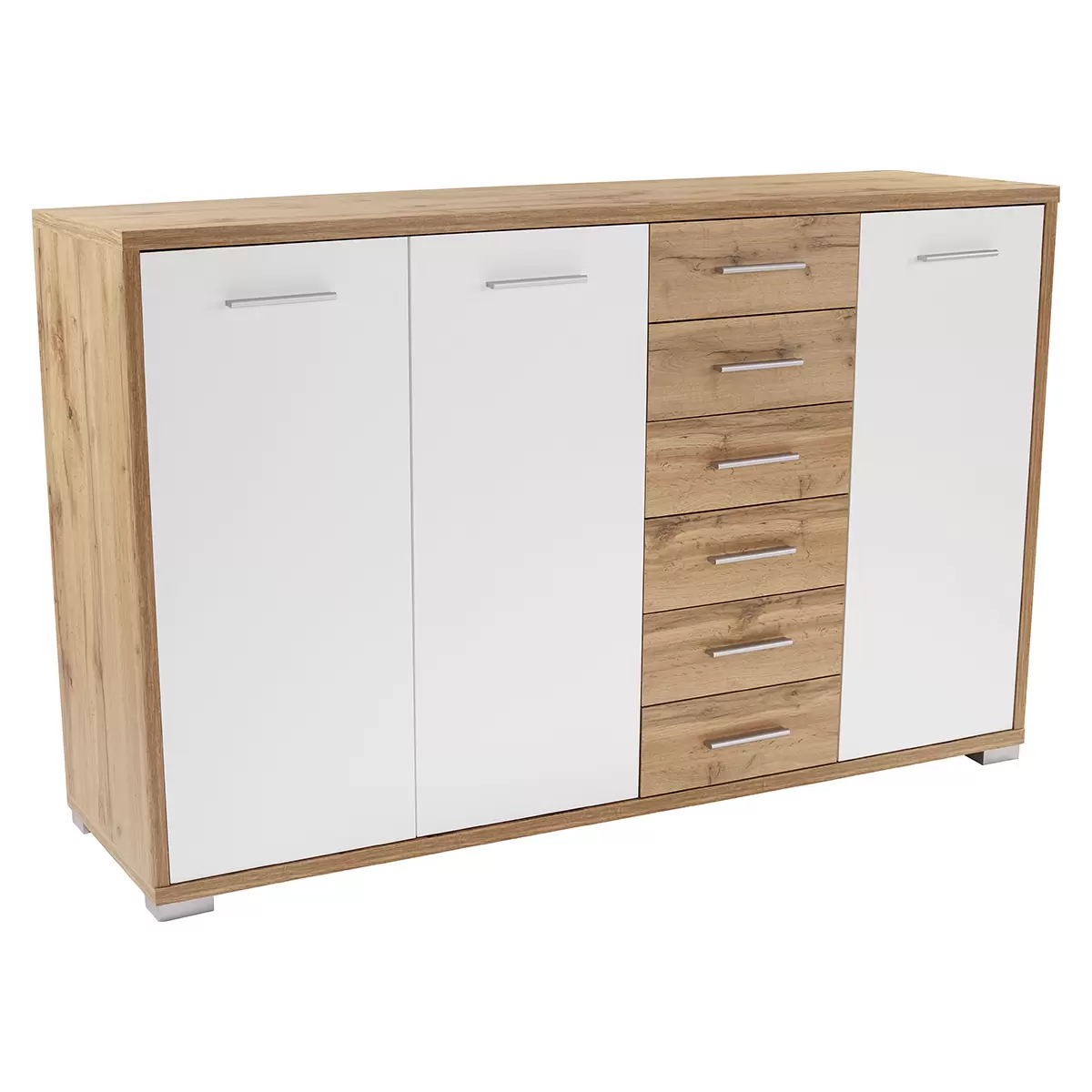 Kommode Q-BIG NEW weiss,Eiche