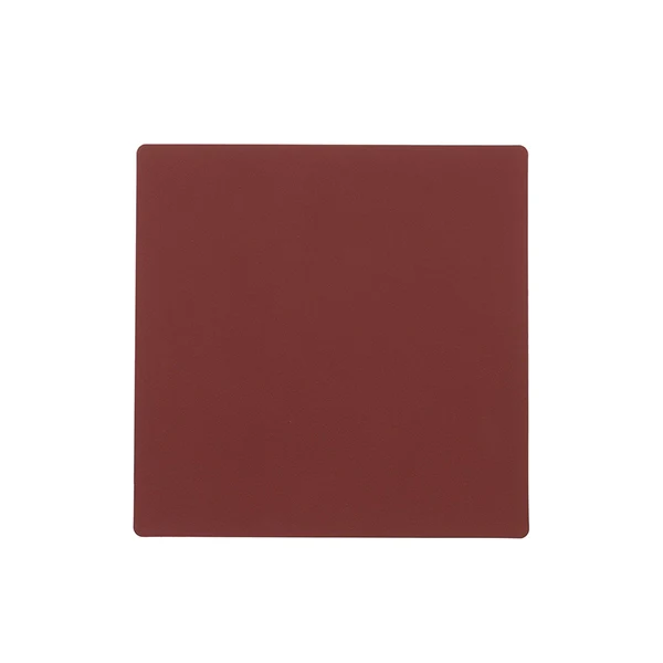 LIND DNA  Square softbuck, glasbrik - bordeaux