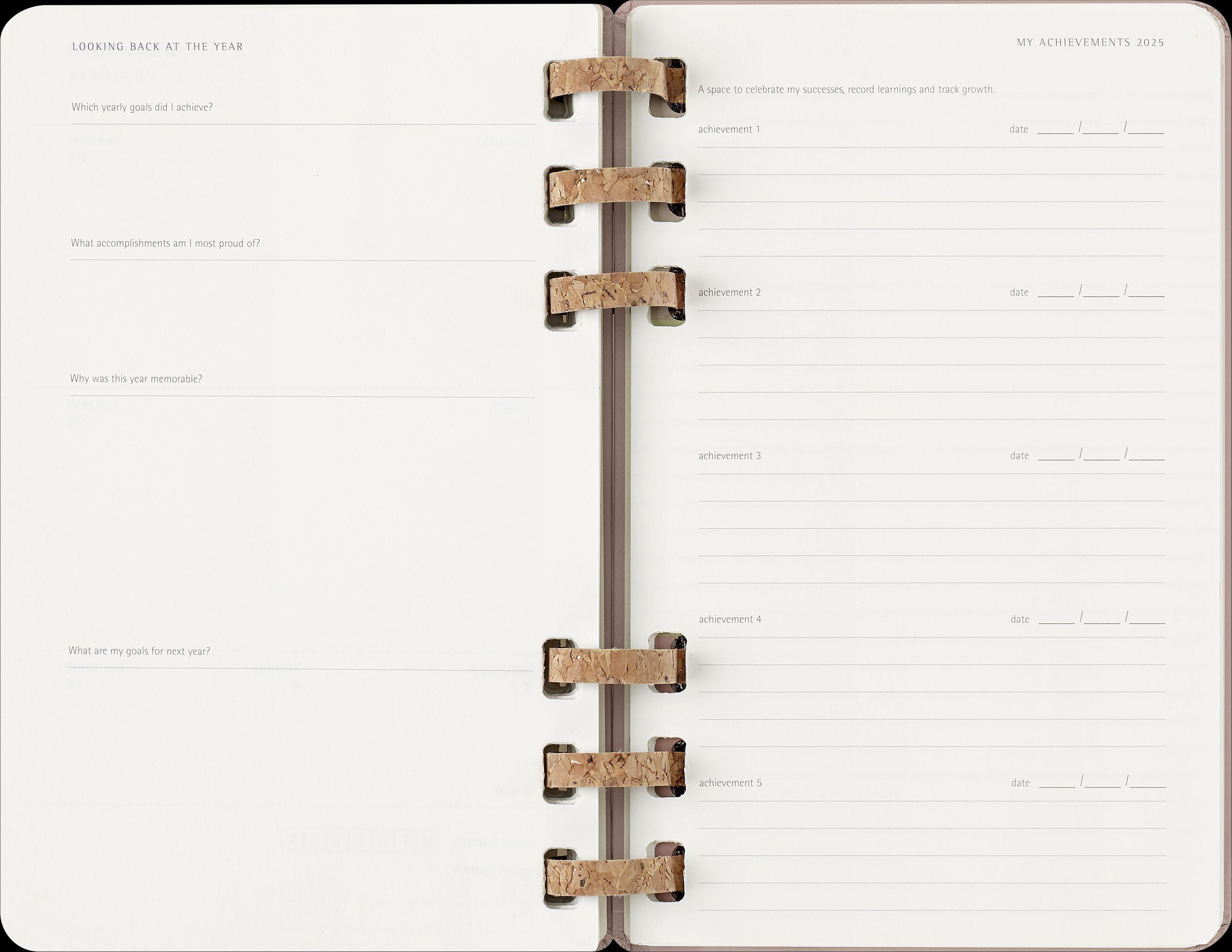 Moleskine 12 Monate Planer mit Spiralbindung, L/A5