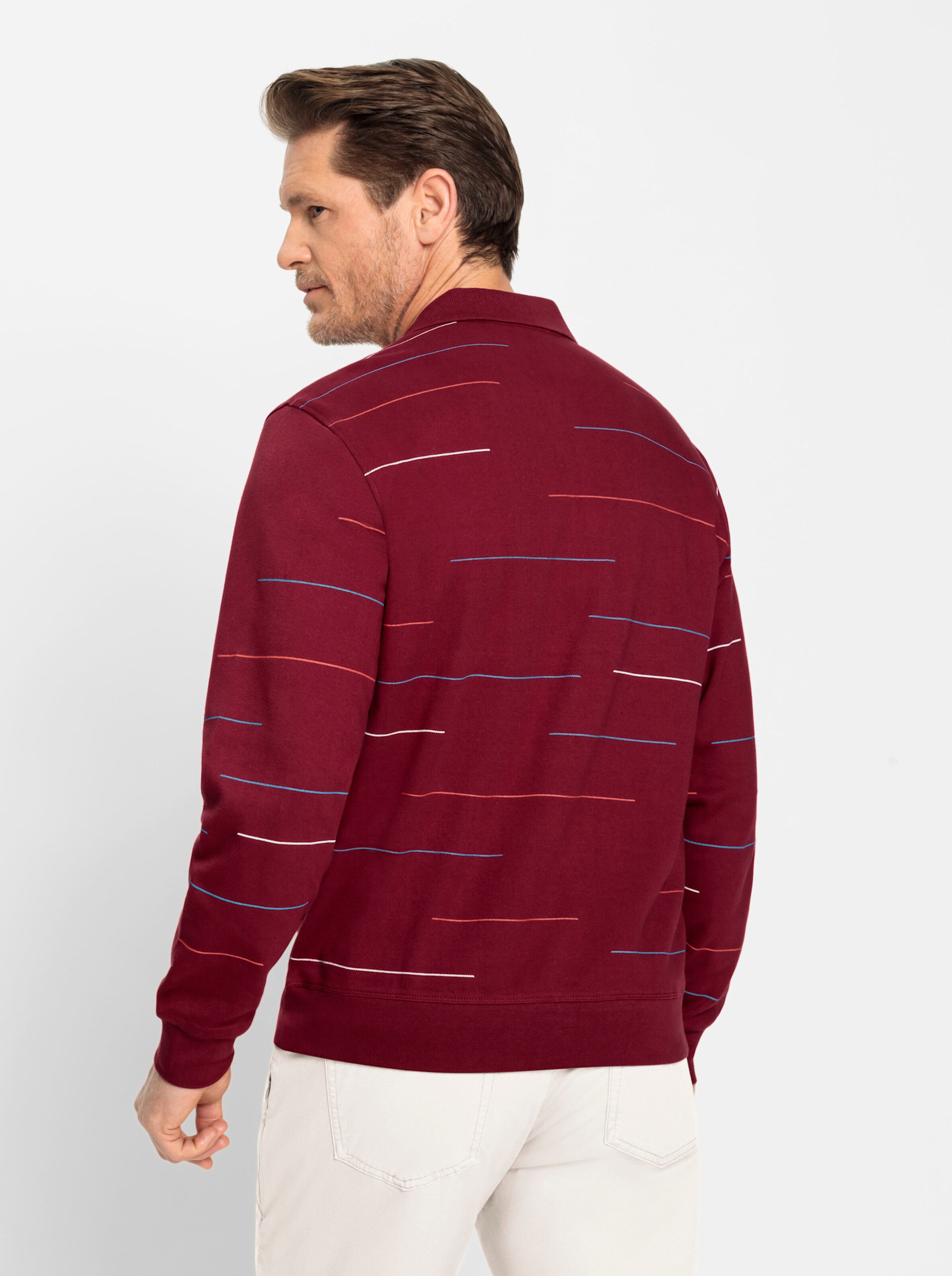 Marco Donati Sweatshirt in dunkelrot