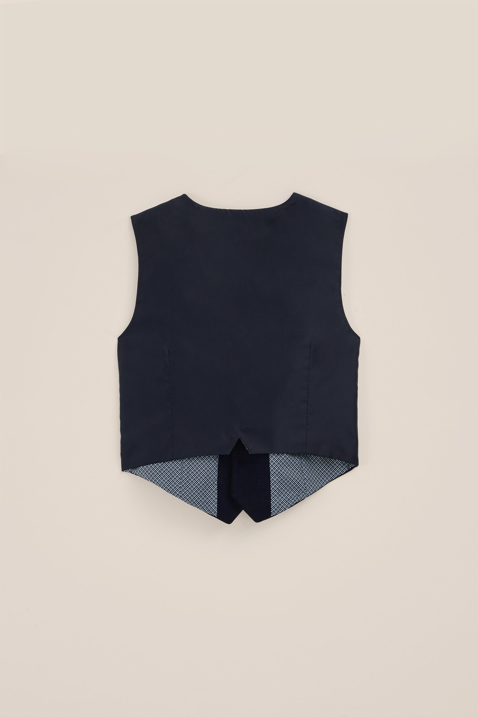 Jongens slim fit gilet met structuur WE Fashion Donkerblauw