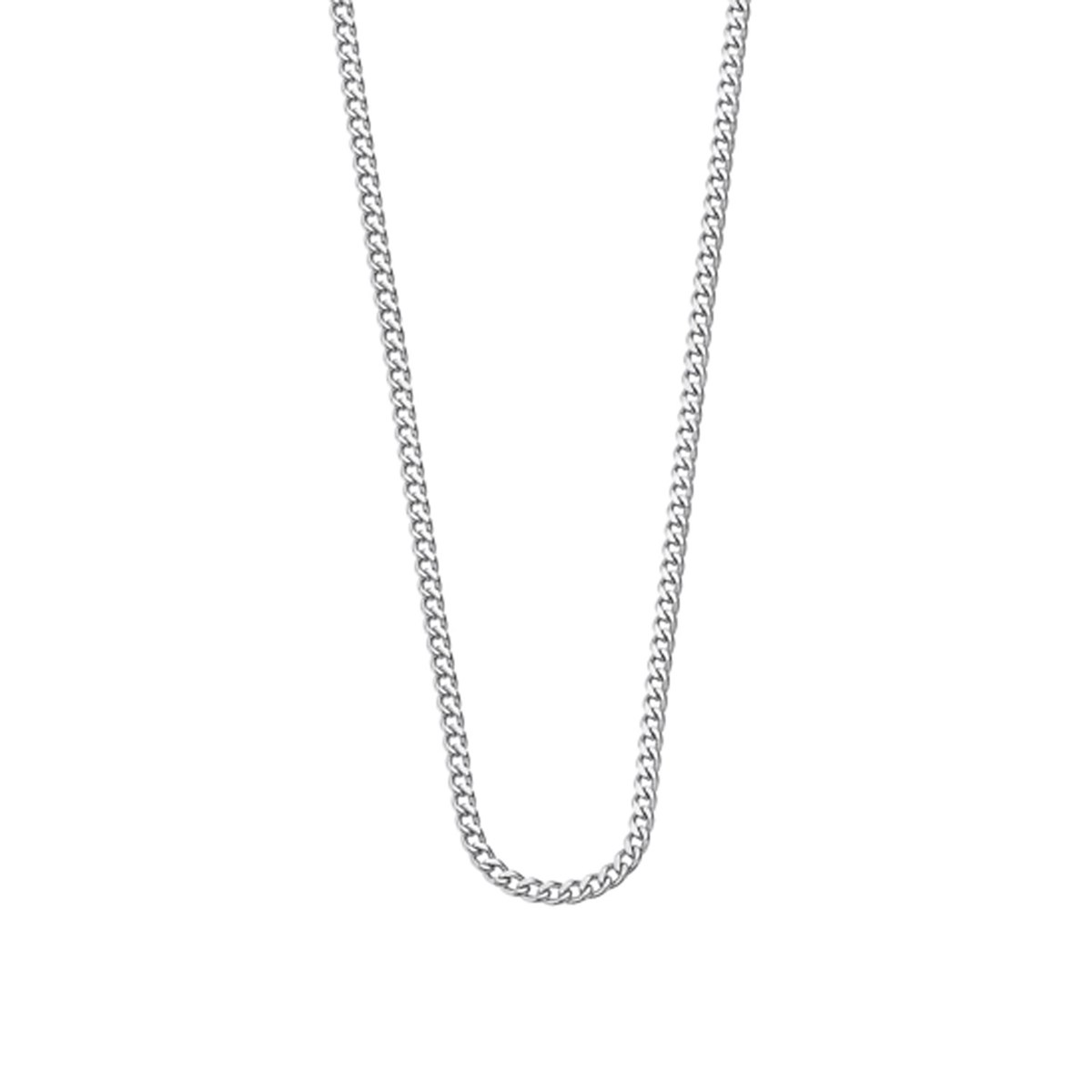 Collier chaîne Lotus Silver maille gourmette