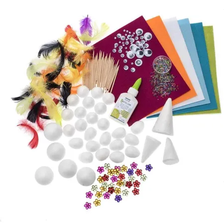 Glorex Creativ Mix Styropoor Jumbo über 1100 Teile