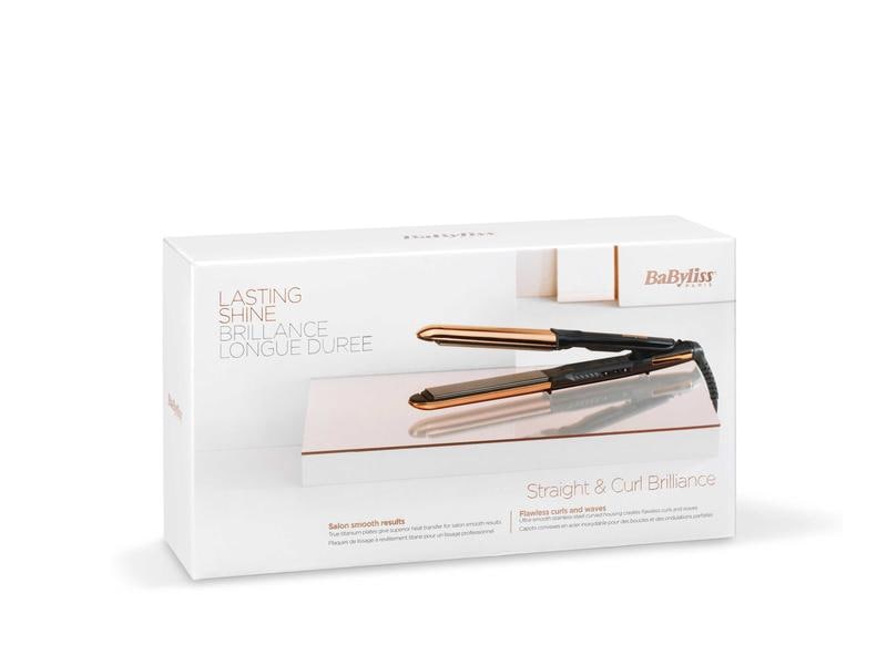 Babyliss Haarglätter Straight & Curl Brilliance ST482E Glätteisen für die Haare