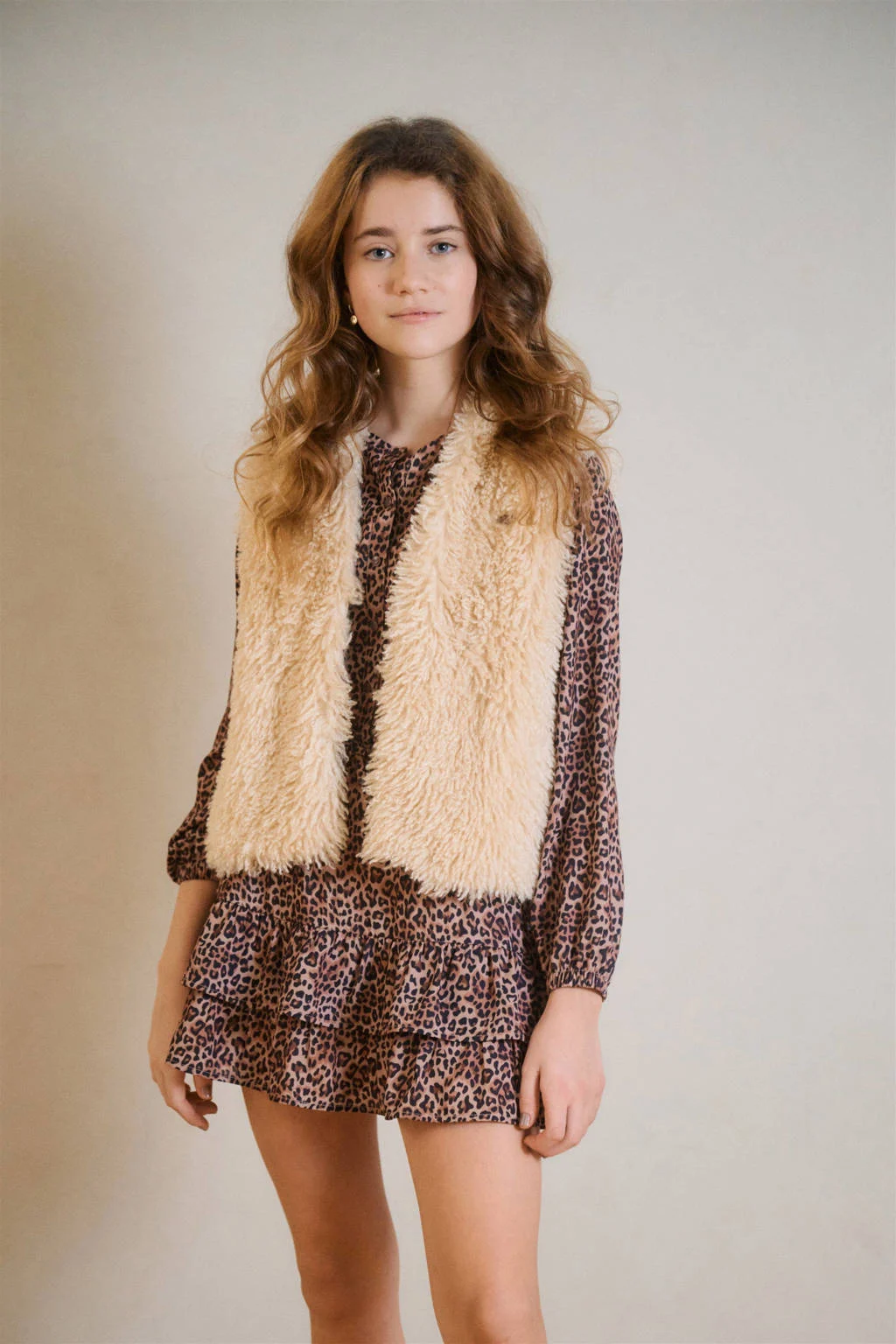 NoBell’ korte jurk bruin