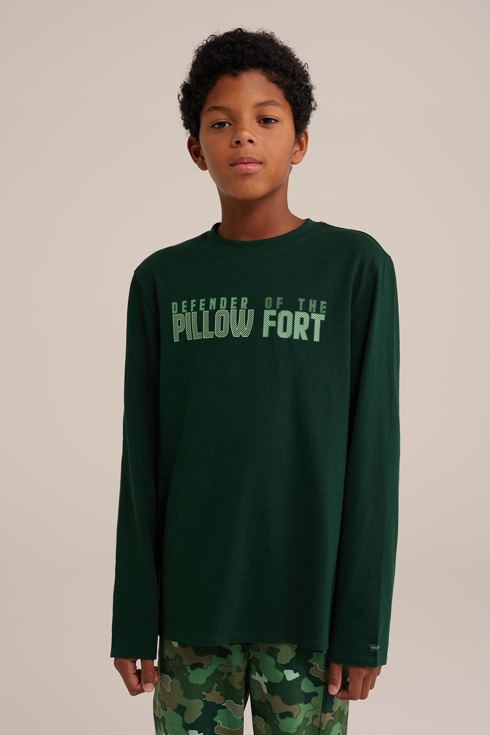 Jongens pyjamaset WE Fashion Donkergroen