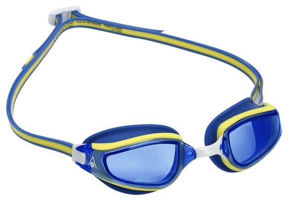 Lunettes de Bain Aquasphere Fastlane Bleu Jaune - Verres Bleus