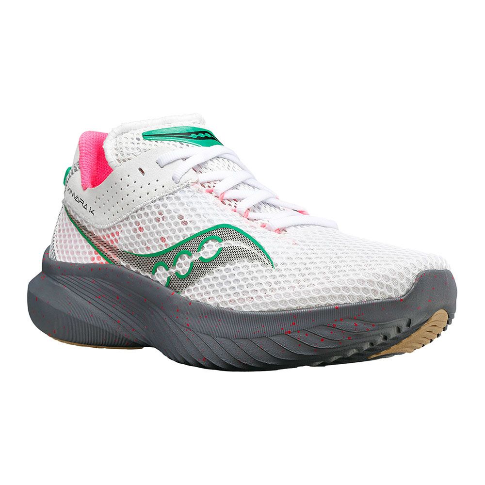 Saucony KINVARA 14 - Chaussures running Femme white/gravel