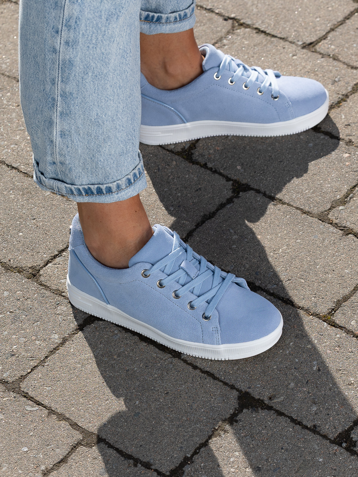 Gorbio Low Suede Blue - Trapes Sko