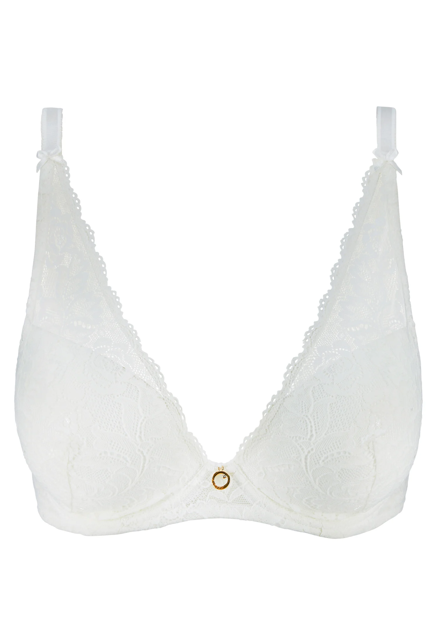 ROSESSENCE - Soutien-gorge plunge foulard | Blanc