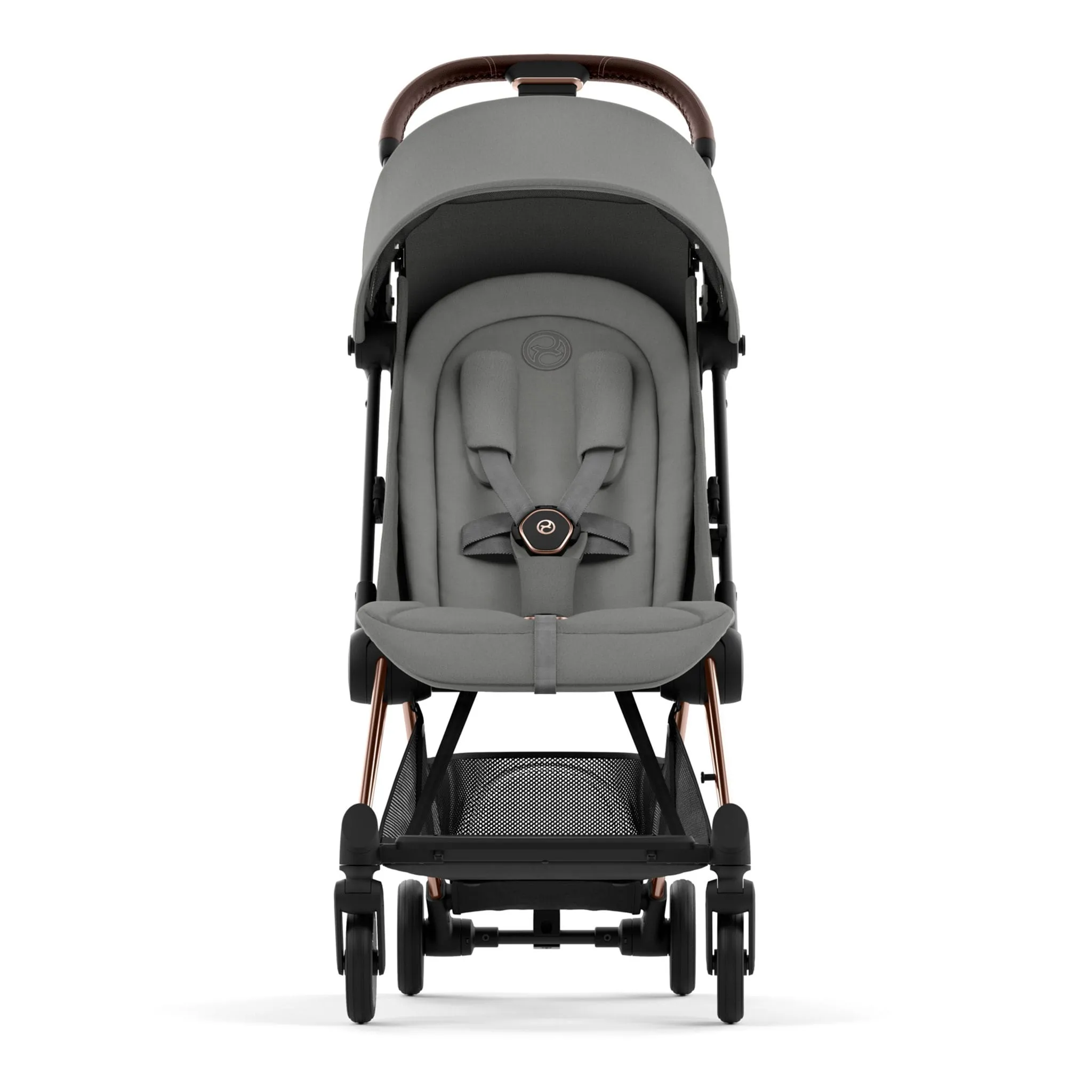 Cybex Poussette Coya - Cadre or rose avec siège gris mirage