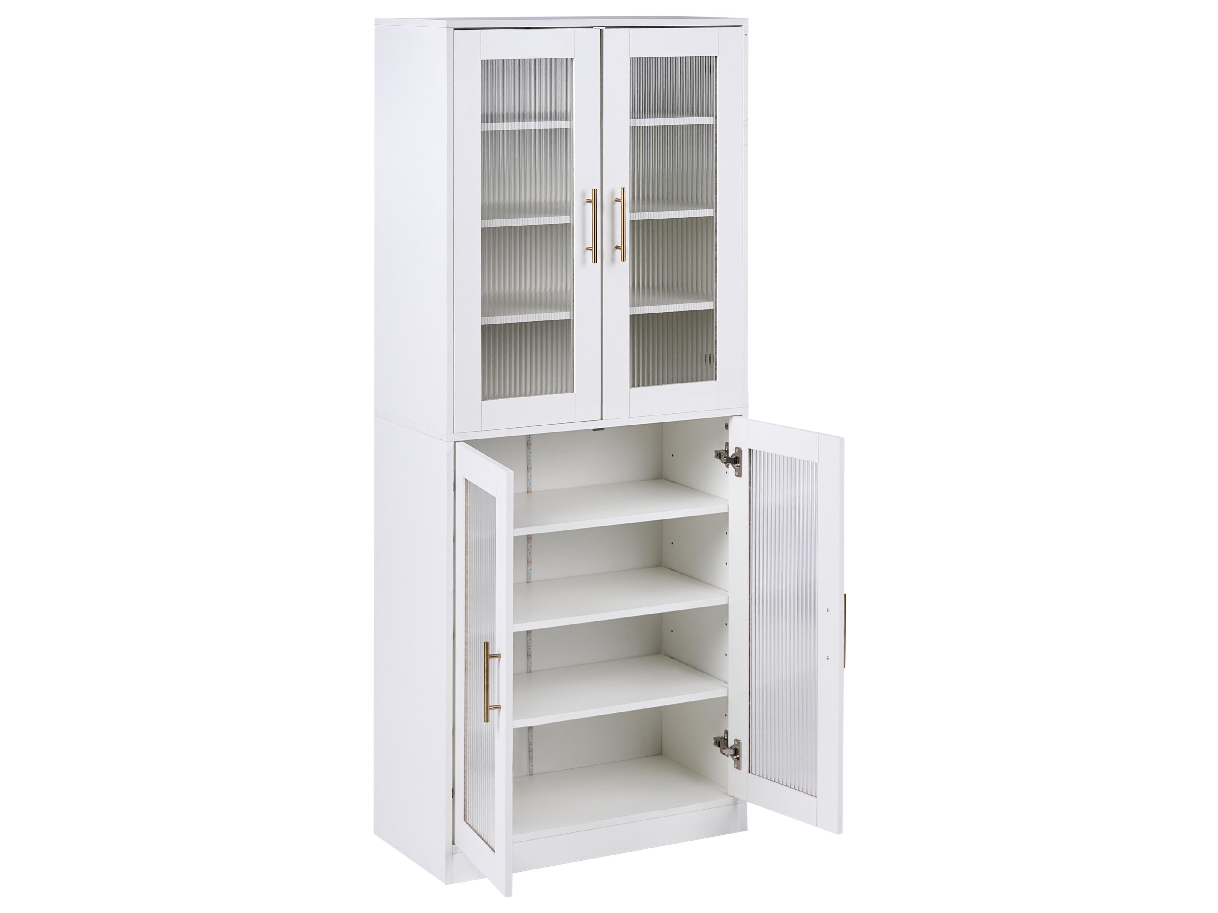 Schoenenkast GRIFFITH met LED-verlichting Wit