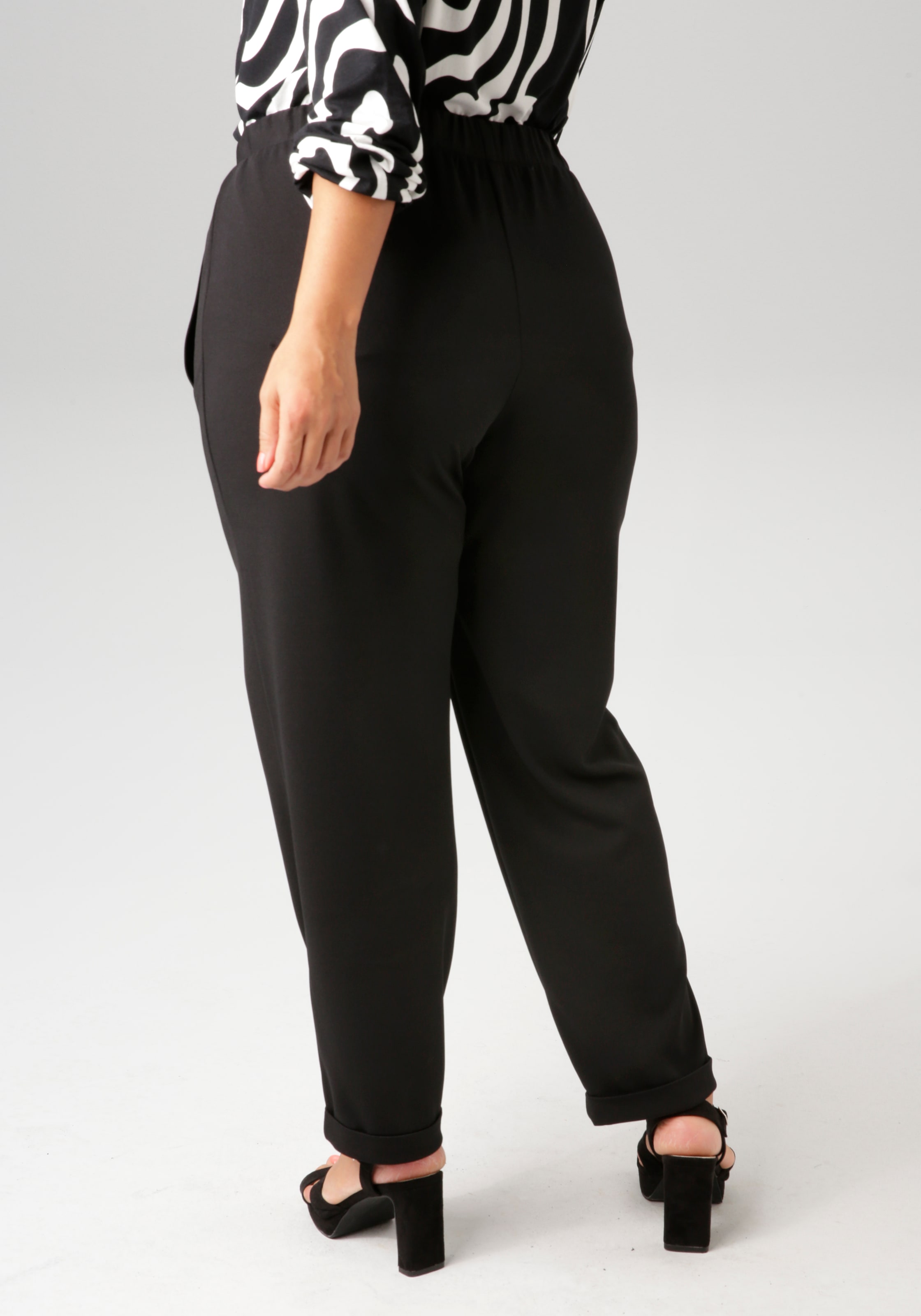 Aniston PLUS Schlupfhose  aus elastischer Scuba-Crepé-Qualität