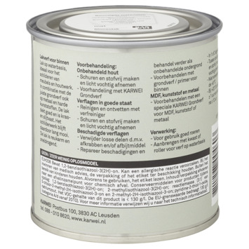 Karwei binnenlak mat grijs groen 250 ml