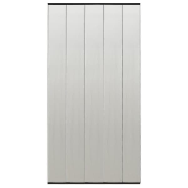 vidaXL Insektskjerm for dør med 5-delers nettgardin svart 120x240 cm