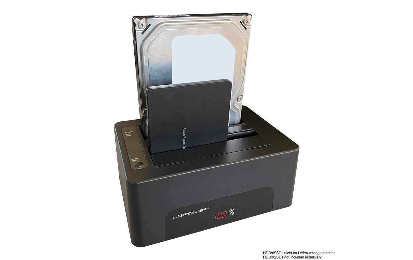 Docking- und Klonstation LC-DOCK-U3-VFestplatten-Dock mit Kopierfunktion