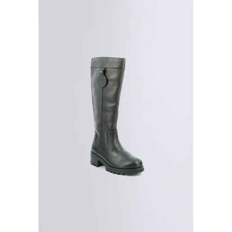 KICK HIGHER NOIR BOTTES Cuir Femme