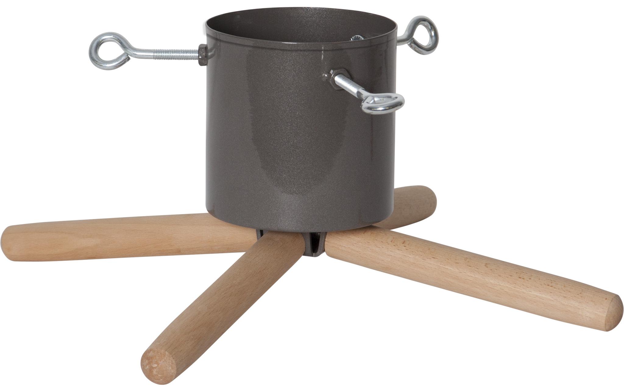 Weihnachtsbaumständer 19 cm Grau/NaturStandfuss für den Weihnachtsbaum