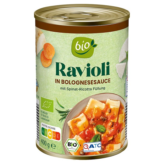 BIO Bio-Ravioli 400 g, Bolognese