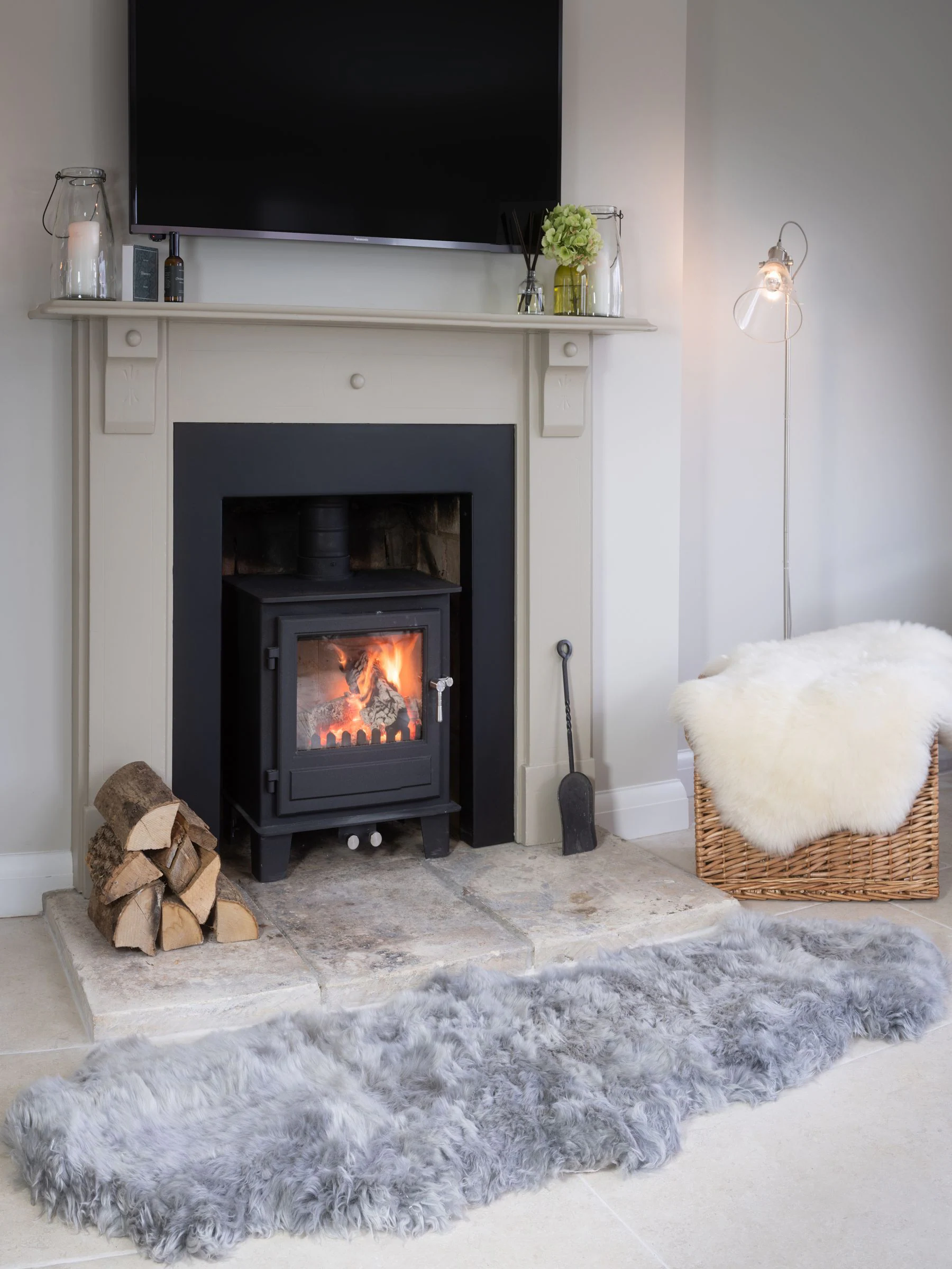 Naturally Sheepskins tapijt van dubbele schapenhuid