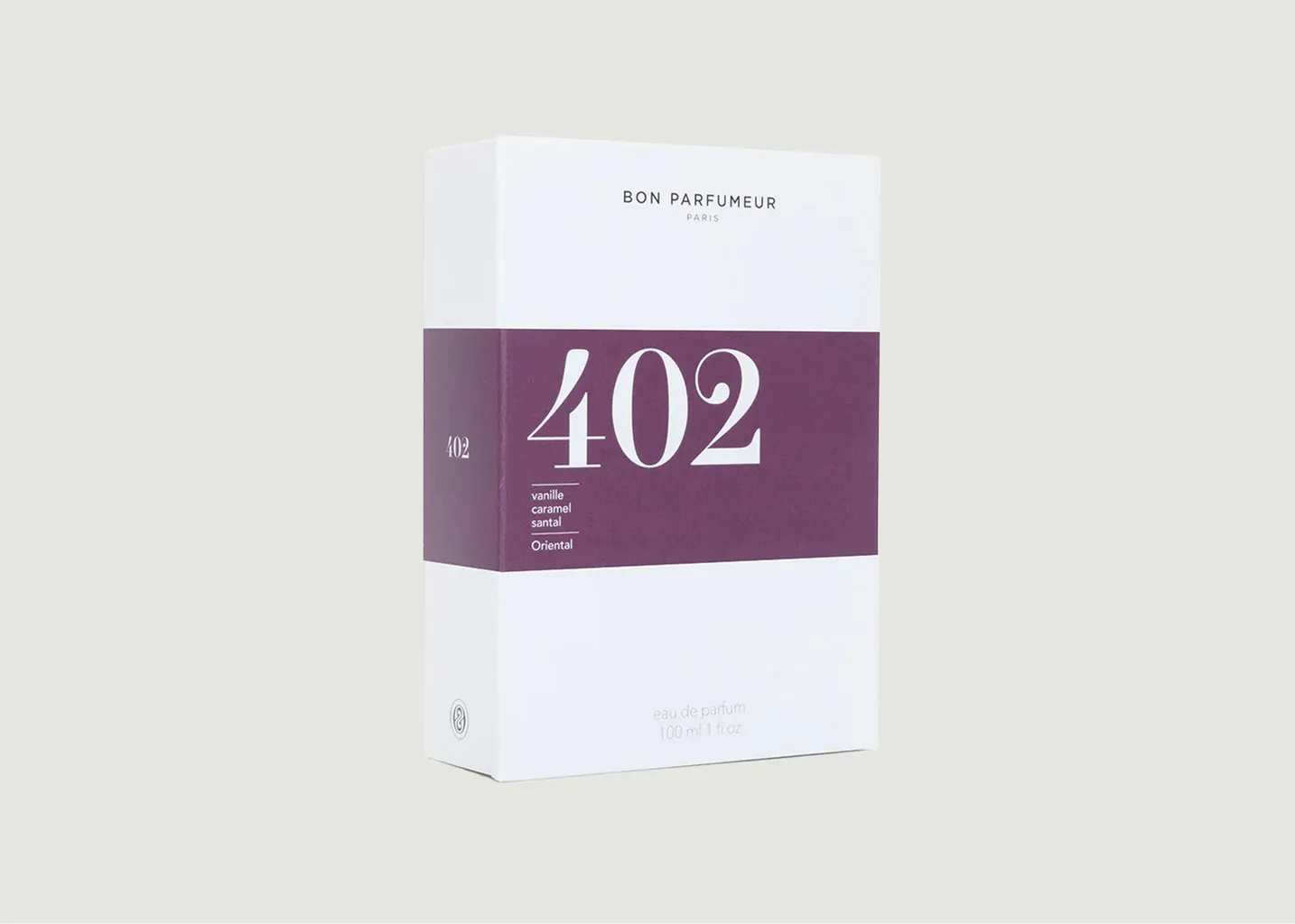Eau de Parfum 402 : Vanille, Caramel, Bois de Santal Bon Parfumeur