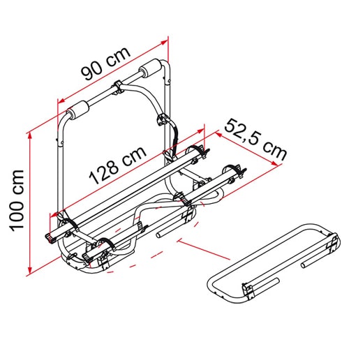 Porte Vélos FIAMMA Caravan XL A Pro