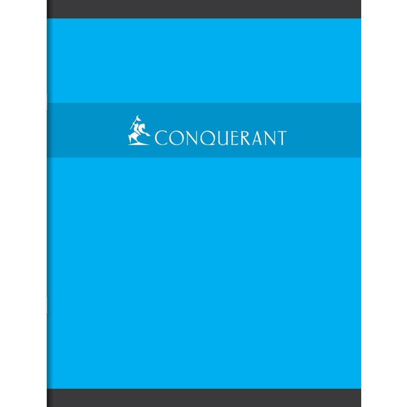 Cahier Conquerant 7 Agrafe 170X220 32P 70G Seyes Assorti