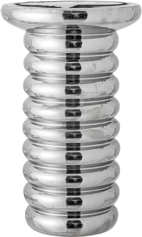 Bloomingville - Spike - Bijzettafel - Zilver - Steengoed - 50 cm hoog - 30 cm diameter