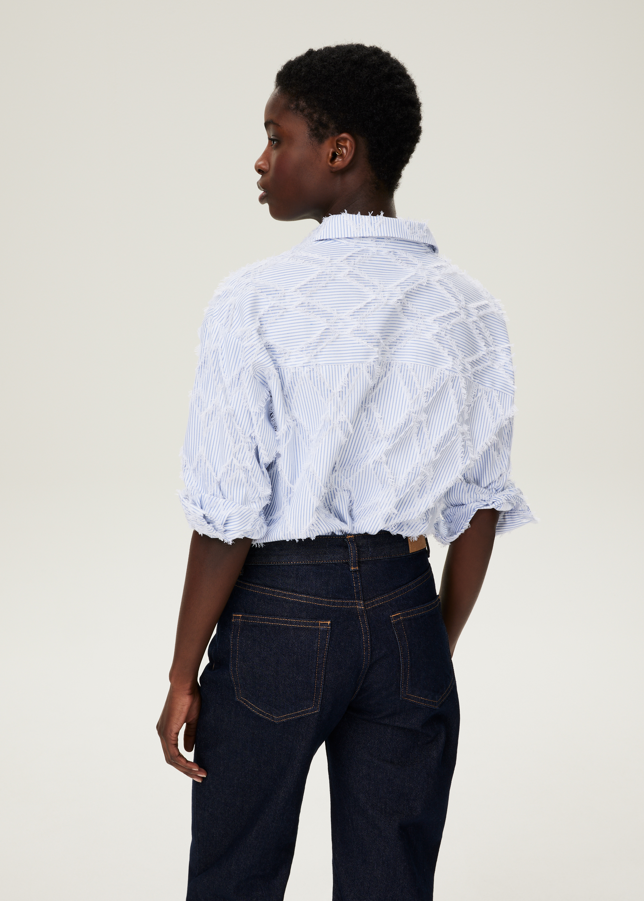 Blouse met rafels