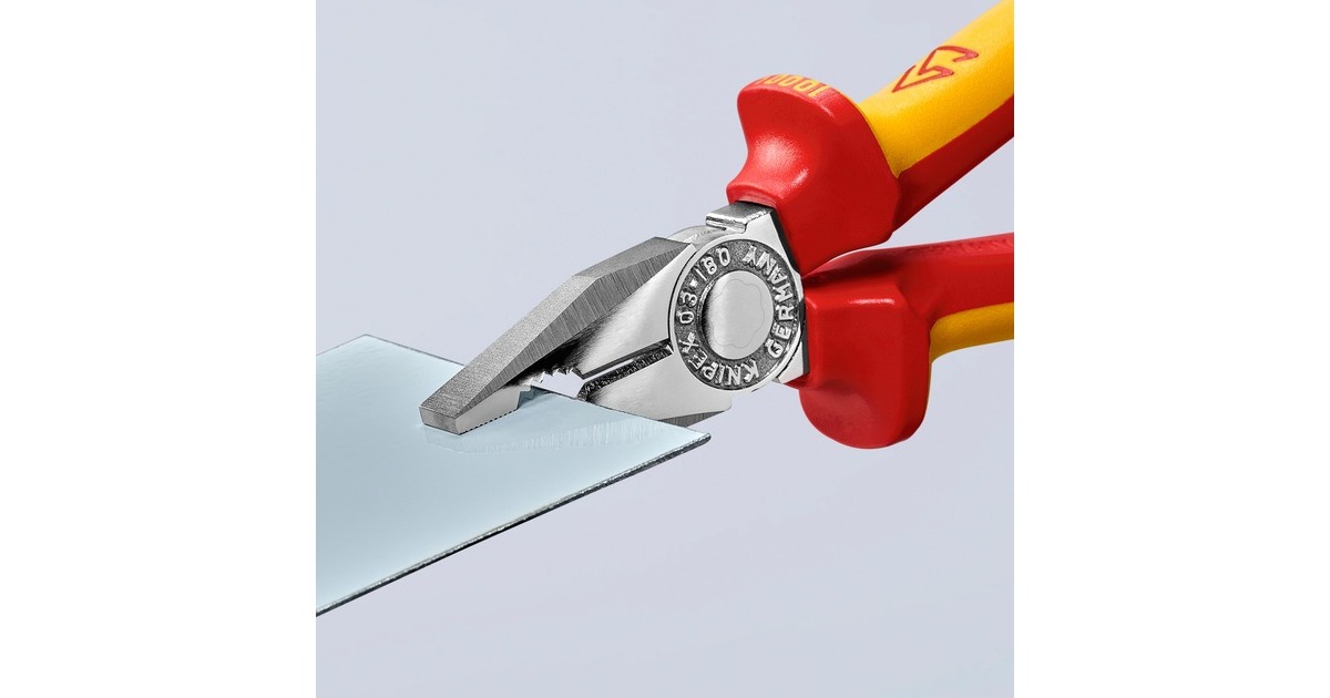 KNIPEXCombitang 03 06 180 combinatietang  (Rood/geel, VDE-getest)