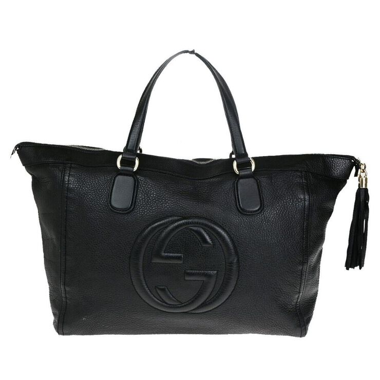 Gucci Vintage Gucci Tote Black